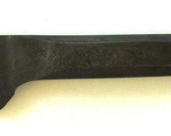 Antique primitive solid hand forged knife tool blacksmith