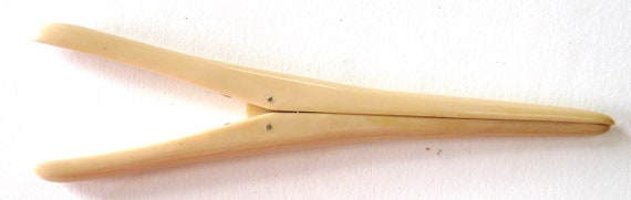 French ivory celluloid Victorian glove stretcher … - image 1