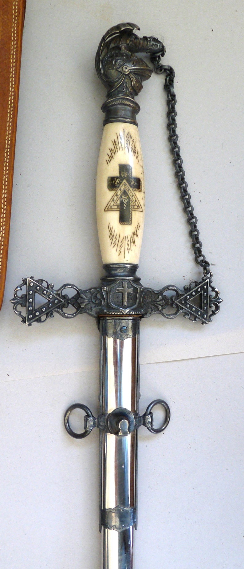 Vintage Masonic Knight Templar Ceremonial Sword