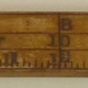 vintage lumber board rule scale stick tool antique primitive measure