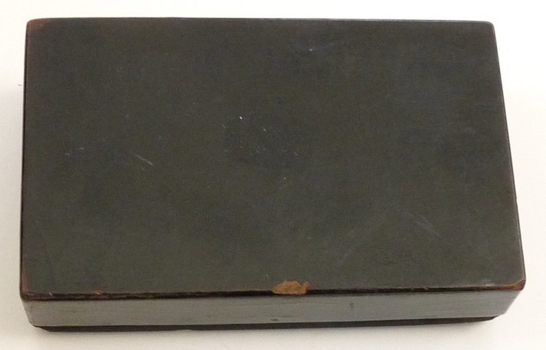 Antique Black Paper Mache Brass Snuff Box 18th Century - Etsy