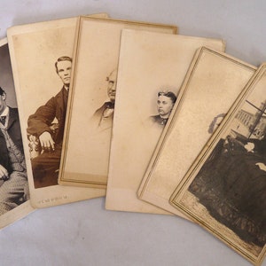 6 carte de visite cards Misc photographers tax stamps photo New Bedford Providence Lowell Lynn Winchendon MA med women church fashion bible