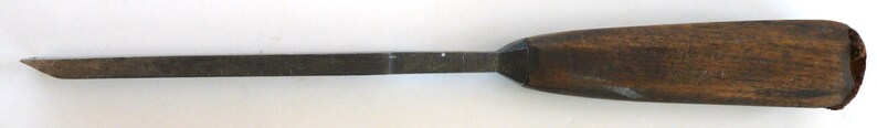 Wood working chisel antique hand forged tool TC heavy wood steel carpentry crafts carving