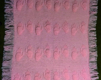 Baby Handprints Blanket