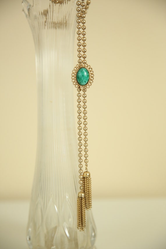 Vintage avon necklace, gold - Gem