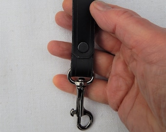 Personalized Leather Keyring Clip: Handmade Belt Loop Trigger Hook