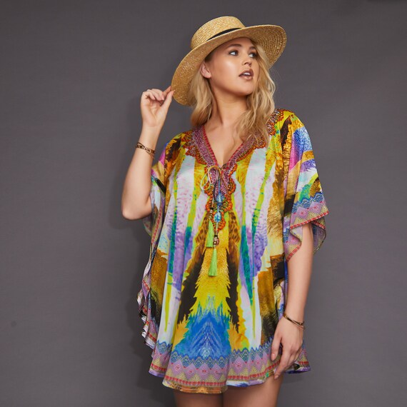blue beach cover up uk