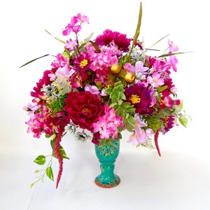 Deluxe Floral Centerpiece, Home Decor, Silk Floral Arrangement, Floral Decor, Table Centerpiece, Silk Floral, Gift, Housewarming, Decor