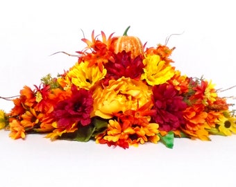 Fall Centerpiece, Dining Table Centerpiece, Fall Arrangement, Fall Floral, Fall Floral Centerpiece, Autumn Floral, Home Decor, Autumn, Fall
