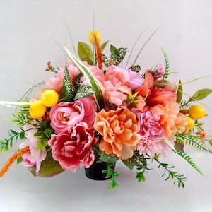 Silk Floral Centerpiece, Home Decor, Silk Floral Arrangement, Floral Decor, Table Centerpiece, Silk Floral, Gift, Housewarming, Silk Flowers