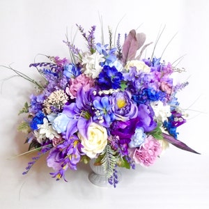Deluxe Floral Centerpiece, Home Decor, Silk Floral Arrangement, Floral Decor, Table Centerpiece, Silk Floral, Gift, Housewarming, Decor