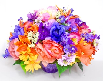 Fall Floral Arrangement, Fall Table Centerpiece, Fall Centerpiece, Autumn Centerpiece, Home Decor, Thanksgiving Floral, Fall Home Decor