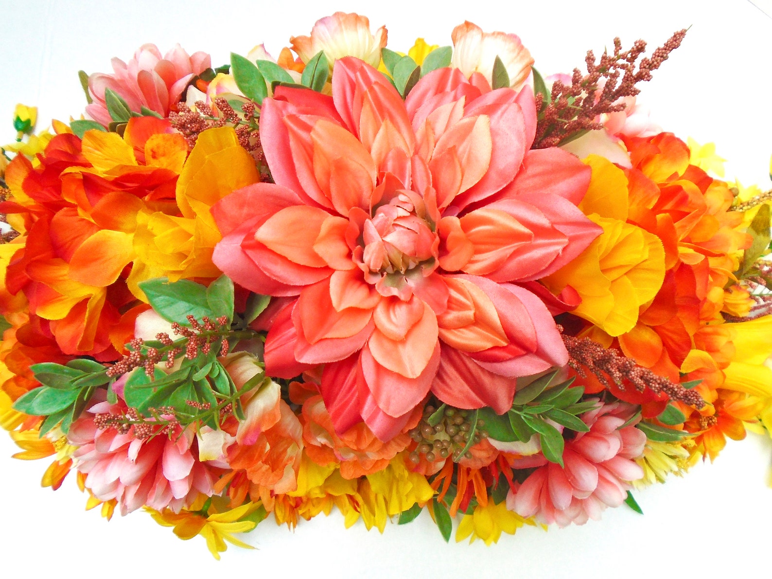 Floral Centerpiece Dining Table Centerpiece Summer Etsy