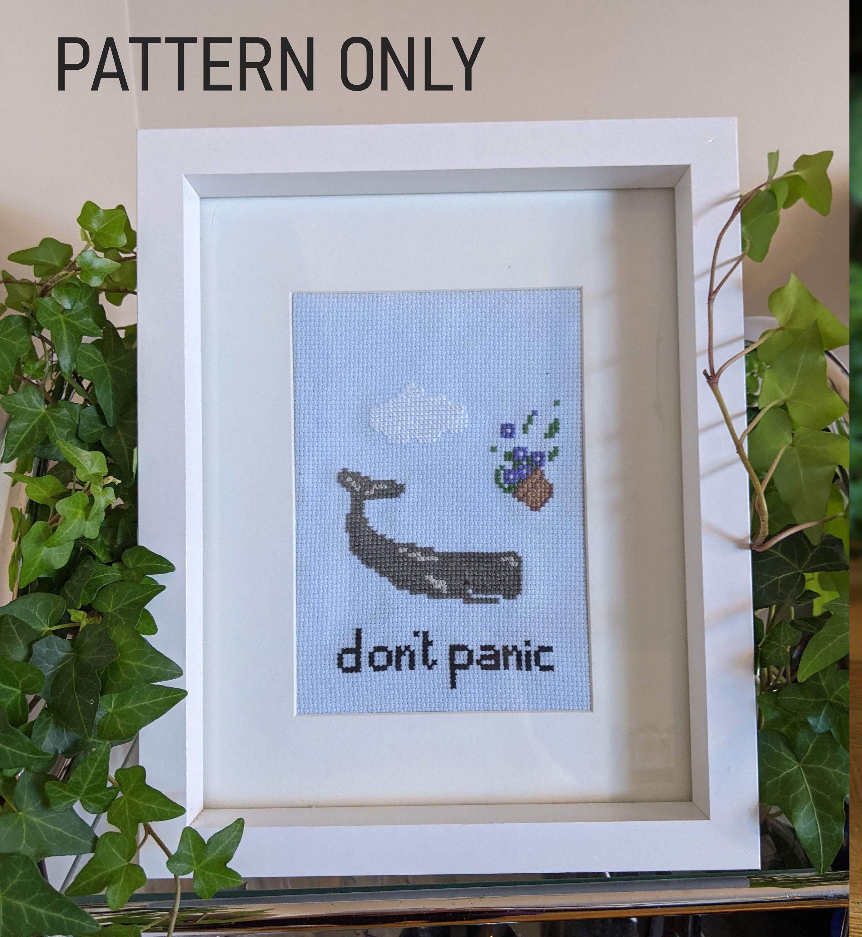 Don't Panic HHGG Cross Stitch Pattern 