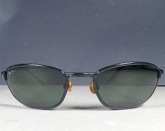 B&L Ray Ban W2963 Black Highstreet G15 Green Lenses Bausch and Lomb Sunglasses