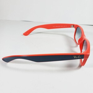 Ray Ban RB 2132 789/3F Orange/Blue New Wayfarer Unisex Sunglasses w/Case image 6