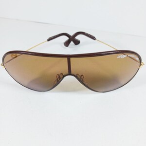 B&L Ray Ban Wings LEATHERS Sunglasses – Brown Shield – Original Case and Tag image 8