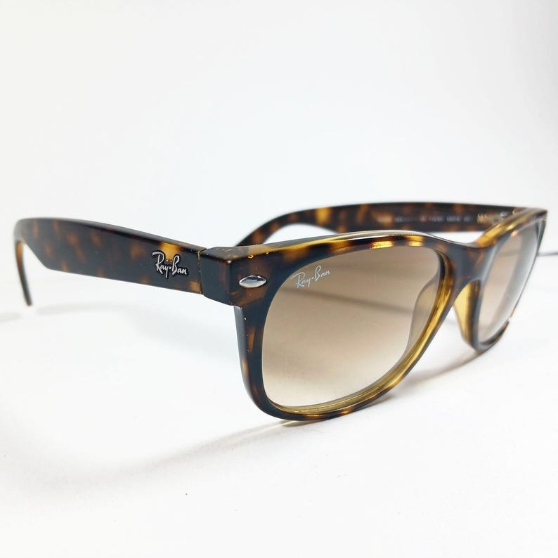 Ray Ban RB 2132 710/51 Tortoise Brown New Wayfarer Gradient Sunglasses w/Case image 2