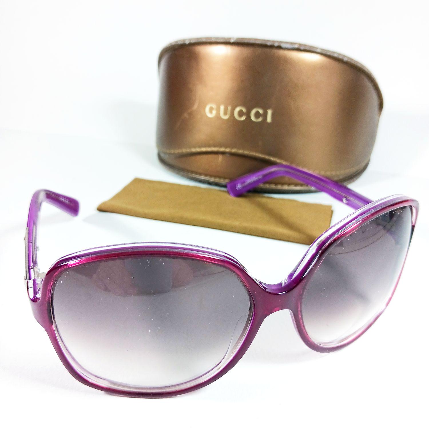 GUCCI サングラス パープルケース付き グッチ GG 3036/S パープル/ピンク 半透明デザイナーサングラス ケース
