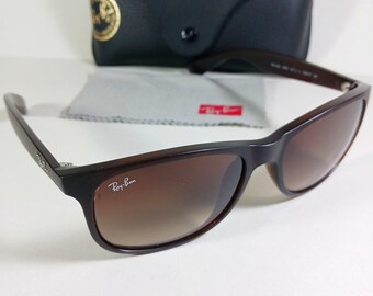 Ray Ban RB 4202 Andy Brown Light Unisex Sunglasses Italy w/Case
