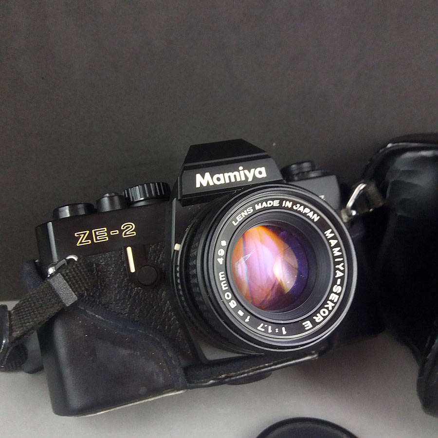 Mamiya ZE2 35mm SLR Camera Sekor E 50mm f/1.7 lens w/Case Etsy