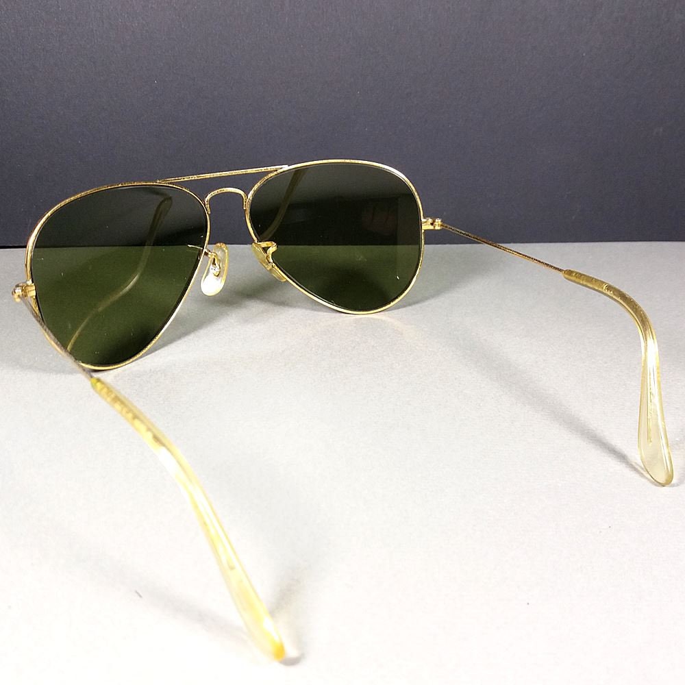 Ray Ban Bausch \u0026 Lomb 58-14 Aviator USA Made Green Sunglasses | Etsy  Australia