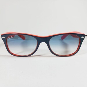 Ray Ban RB 2132 789/3F Orange/Blue New Wayfarer Unisex Sunglasses w/Case image 3
