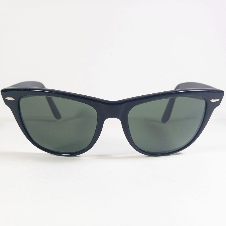 B&L Ray Ban Wayfarer II L1724 W0AW Black Bausch and Lomb Sunglasses US Made image 1