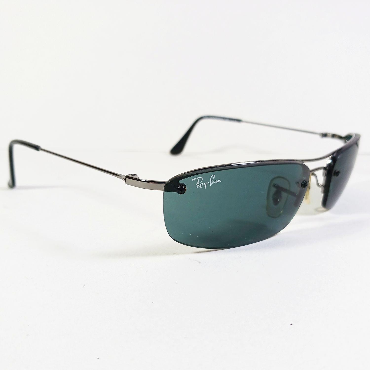 Ray Ban RB 3174 Top Rectangular 004/71 Unisex Rimless Sunglasses