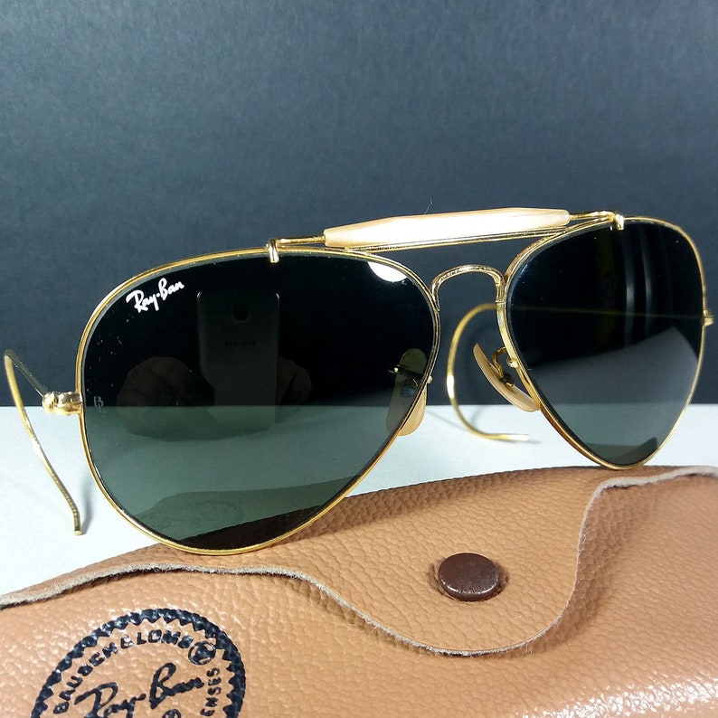 ray ban wrap around aviators
