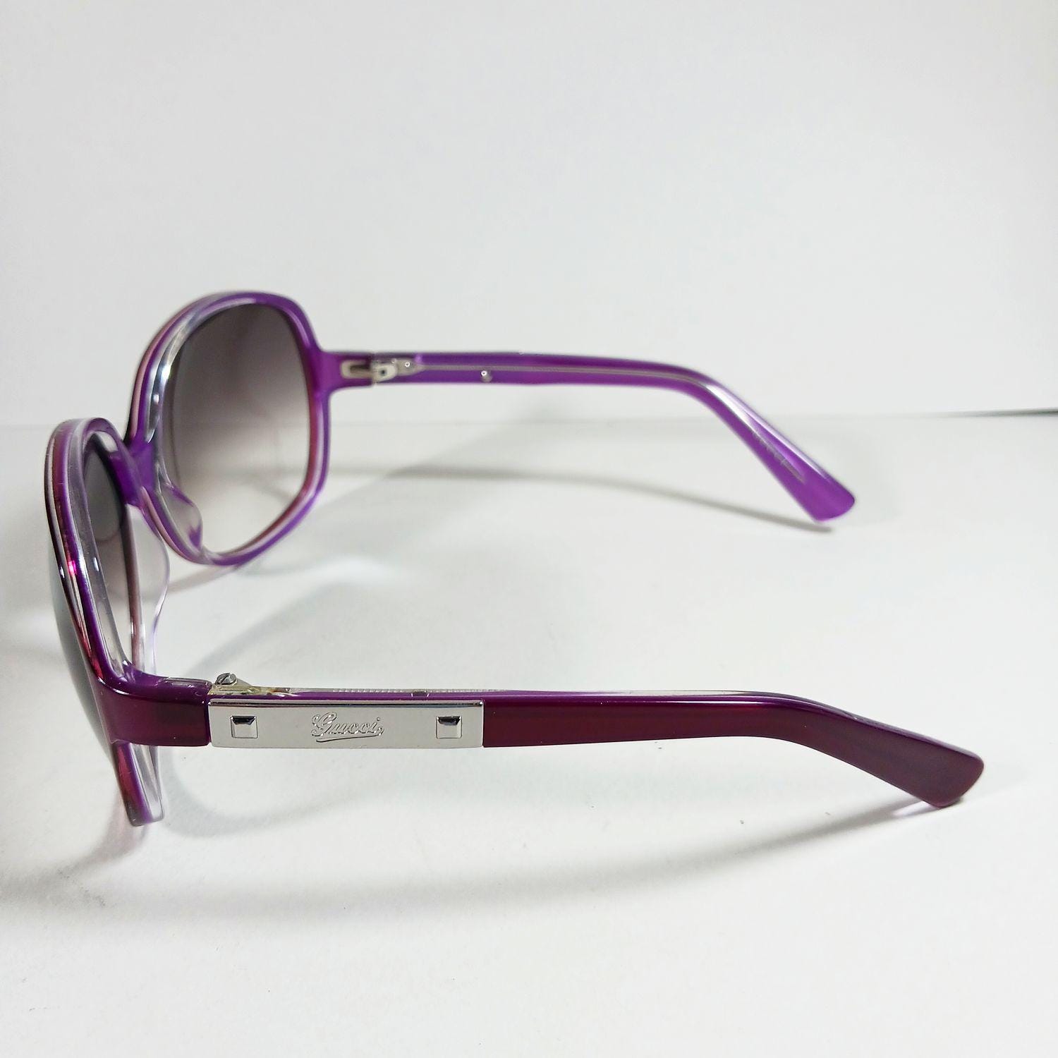 GUCCI グッチ ピンク サングラス パープルレンズ ケース付き グッチ GG