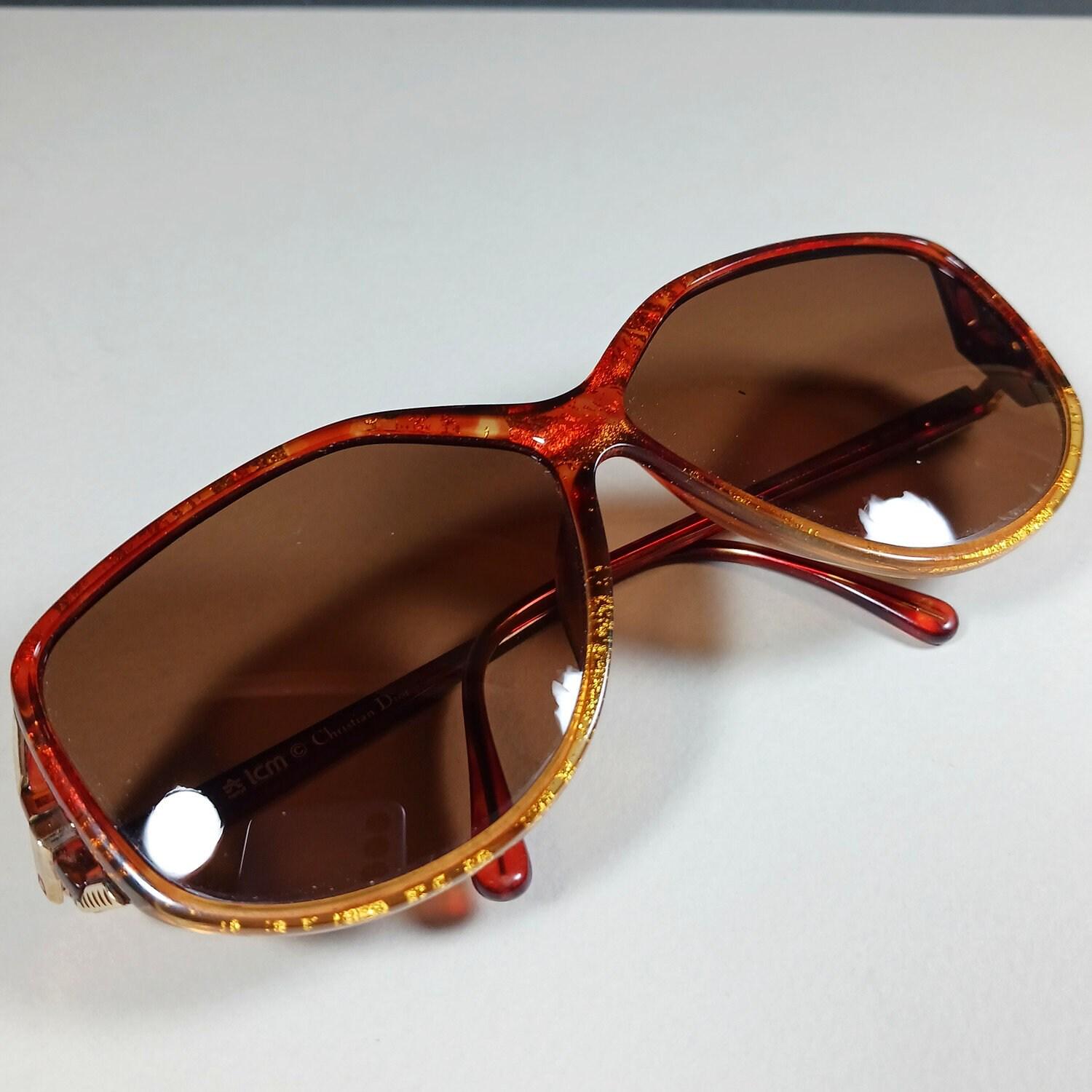 Christian Dior 2498 30 Vintage Brown Glitter/gold CD Logos  display picture 2