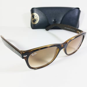 Ray Ban RB 2132 710/51 Tortoise Brown New Wayfarer Unisex Sunglasses w/Case