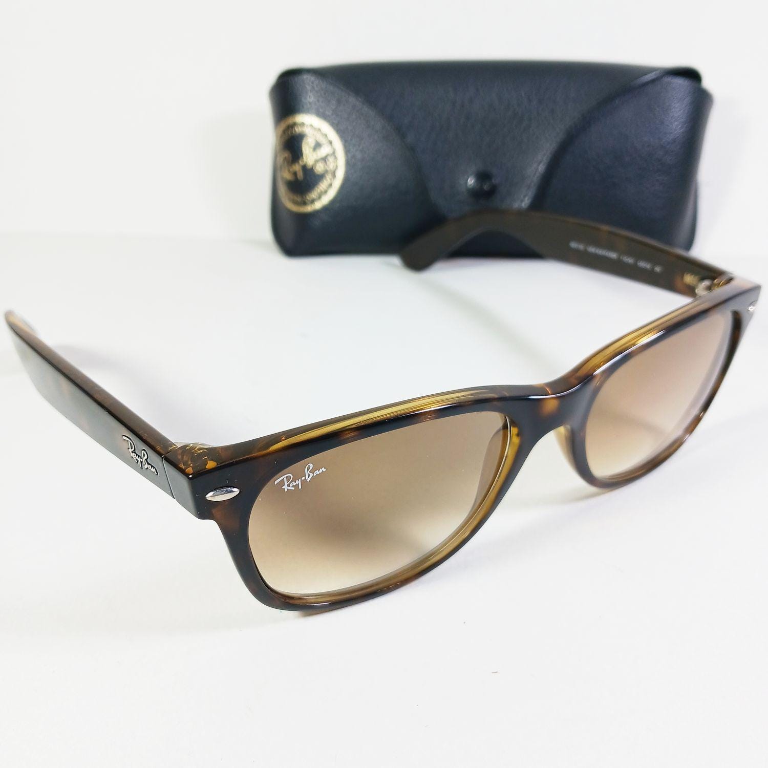 Ray Ban RB 2132 710/51 Tortoise Brown New Wayfarer Unisex Sunglasses w/Case
