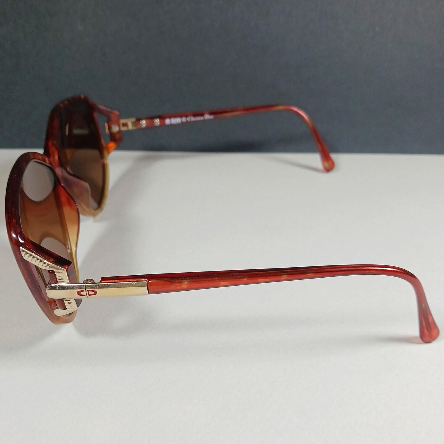 Christian Dior 2498 30 Vintage Brown Glitter/gold CD Logos  display picture 3