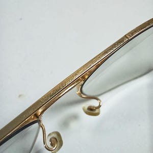 B&L Ray Ban Caravan Vintage Gold‑Filled Sunglasses 58‑16 with Photogray Lenses image 9