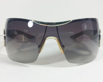 Christian Dior Airspeed 1 AVFMH 105 Green/Silver Shield Y2k Galliano Sunglasses