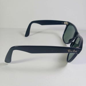 B&L Ray Ban Wayfarer II L1724 W0AW Black Bausch and Lomb Sunglasses US Made image 5
