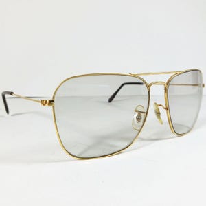 B&L Ray Ban Caravan Vintage Gold‑Filled Sunglasses 58‑16 with Photogray Lenses image 2