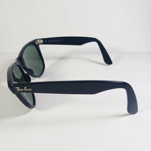 B&L Ray Ban Wayfarer II L1724 W0AW Black Bausch and Lomb Sunglasses US Made image 7