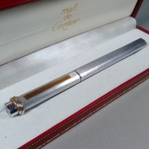 Cartier Small Vendome Trinity Oval Silver Roller Ballpoint Pen in