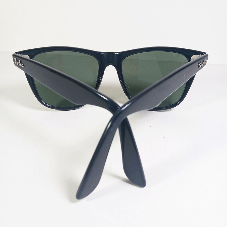 B&L Ray Ban Wayfarer II L1724 W0AW Black Bausch and Lomb Sunglasses US Made image 8