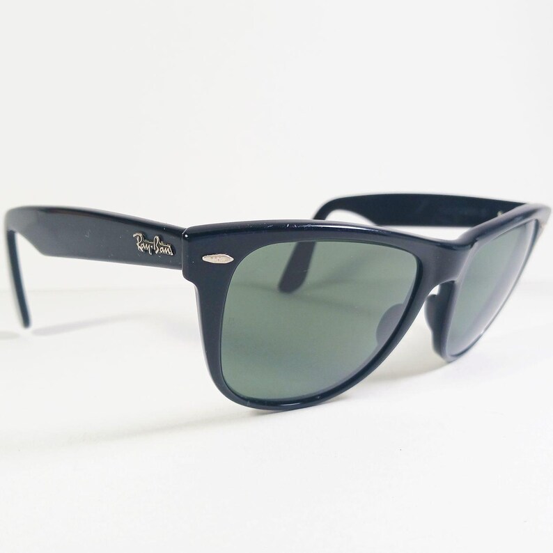 B&L Ray Ban Wayfarer II L1724 W0AW Black Bausch and Lomb Sunglasses US Made image 4