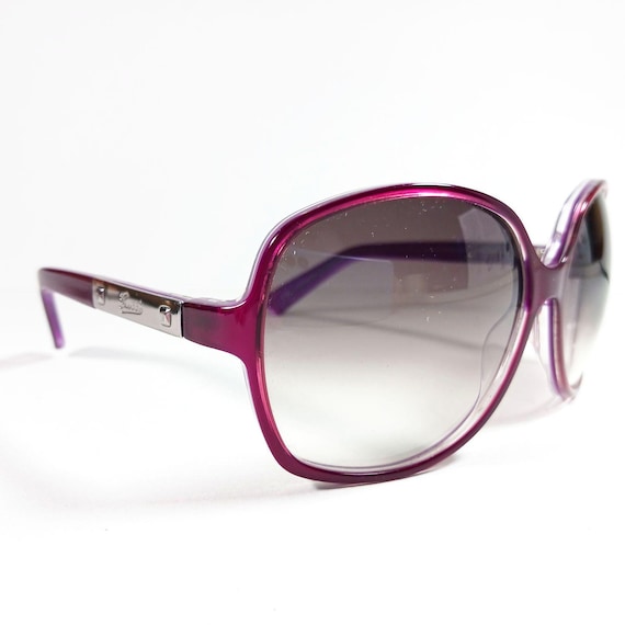 GUCCI グッチ ピンク サングラス パープルレンズ ケース付き グッチ GG 3036/S パープル/ピンク 半透明デザイナーサングラス ケース