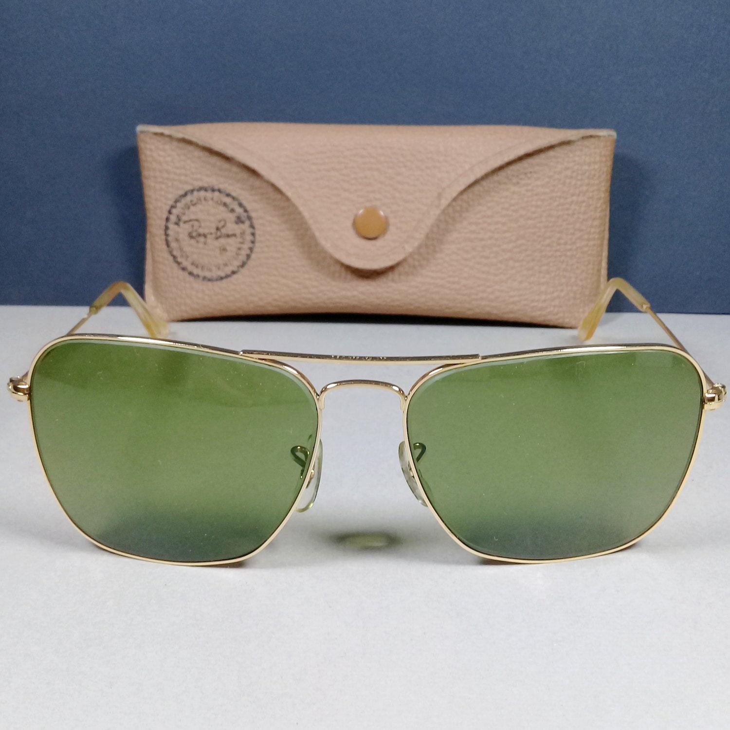 Ray Ban B&L 1970-80's Caravan 58-16 G15 Sunglasses Bausch + Ray Ban B&L 1970-80's Caravan 58-16 G15 Sunglasses Bausch +