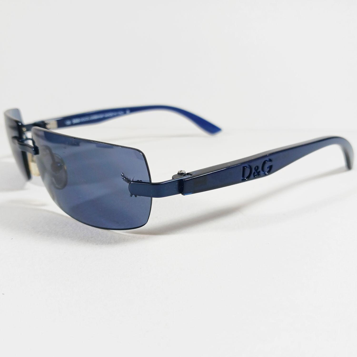 Dolce and Gabbana Blue Sunglasses - Etsy Ireland display picture 1