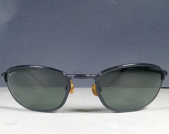 B&L Ray Ban W2963 Black Highstreet G15 Green Lenses Bausch and Lomb Sunglasses