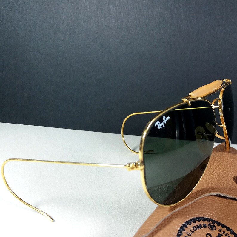 ray ban wrap around aviators