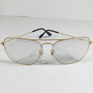 B&L Ray Ban Caravan Vintage Gold‑Filled Sunglasses 58‑16 with Photogray Lenses image 1