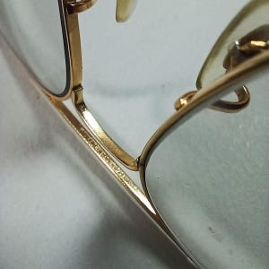 B&L Ray Ban Caravan Vintage Gold‑Filled Sunglasses 58‑16 with Photogray Lenses image 10